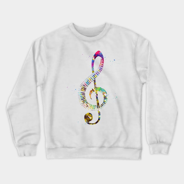 Musical note Crewneck Sweatshirt by erzebeth